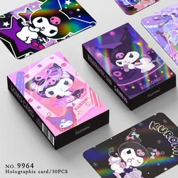 Disney peripherer fleck 30 stücke doppelseitige laser karte kuromi lomo karte laser kartens ammlung foto karte holo graphische karte