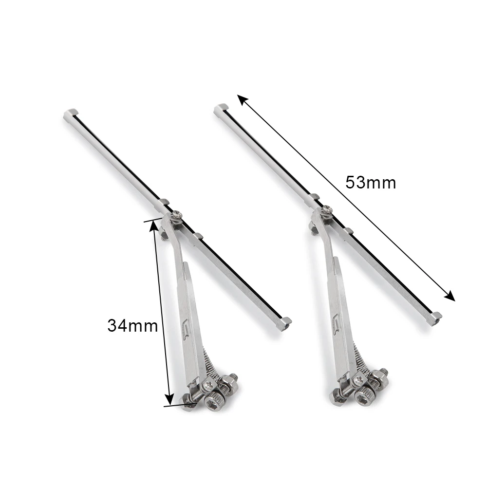 MIBIDAO – essuie-glace universel pour pare-brise mobile en métal, pour Axial SCX10 1/10 RC, modèle de voiture sur chenilles, pièces de mise à niveau
