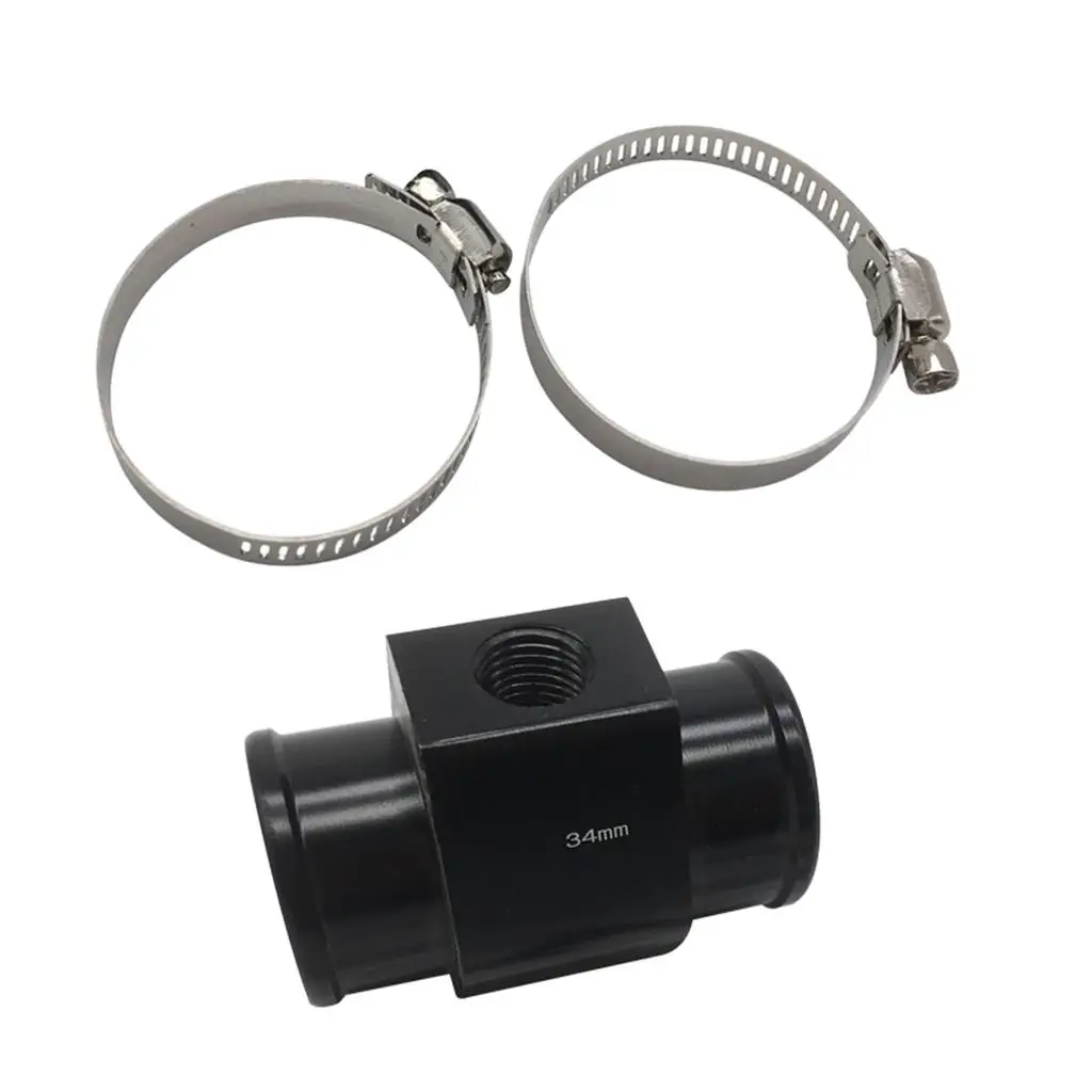 

Черный алюминиевый адаптер для шланга датчика охлаждающей жидкости 34 мм фитинг для водяного шланга универсальное крепление датчика температуры