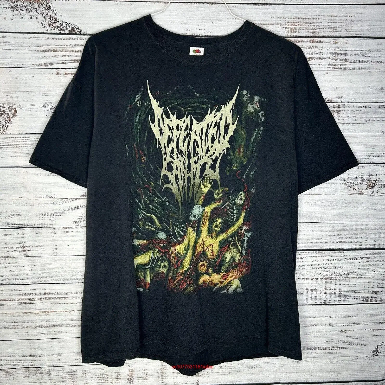 Defeated Sanity Band Double Sided Tour Concert Metal T Shirt Men s 3XL long or short sleeves