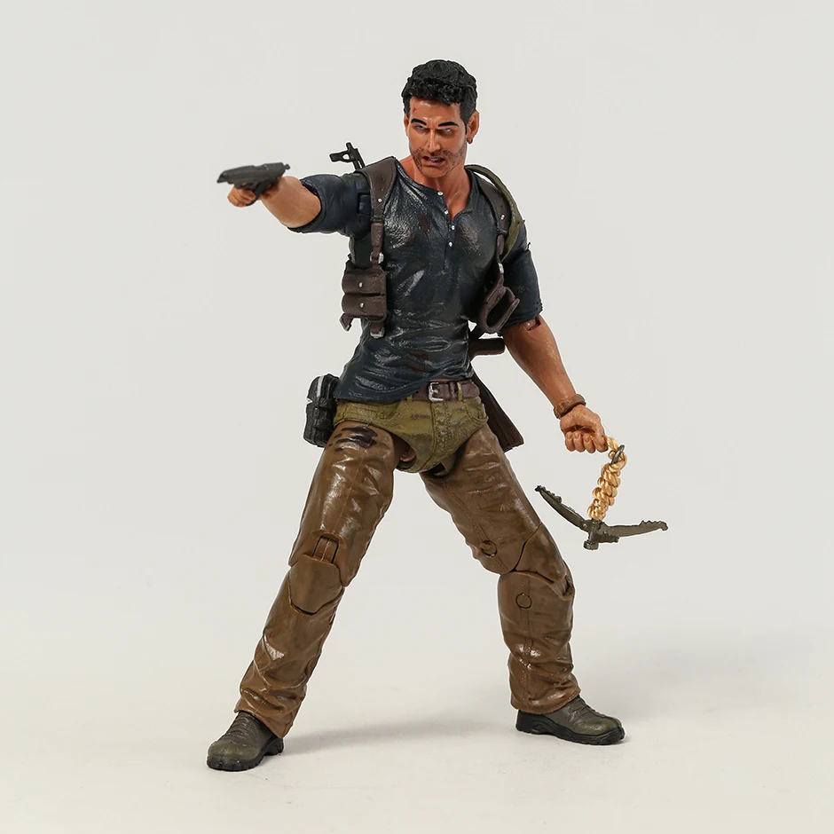 NECA Uncharted 4 A thief\'s end NATHAN DRAKE Collection Action Figure Movie Model Toy