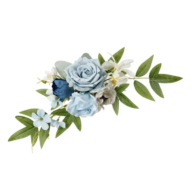 A52E Artificial Silk Wedding Cake Highlight Elegant Blossomy Table Decorations Recyclable Hypersensitivity Complimentary