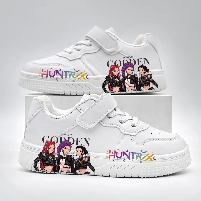 

Детские модные повседневные кроссовки 2026: Новые белые спортивные кроссовки KPOP для школьников (мальчиков и девочек), нескользящие, дышащие, для улицы