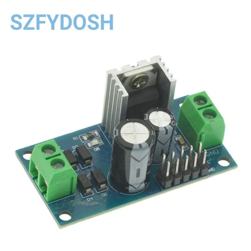 LM7805 LM7809 LM7812 DC/AC trzy napięcia na zaciskach Regulator moduł zasilania 5V 9V 12V wyjście Max 1,2a