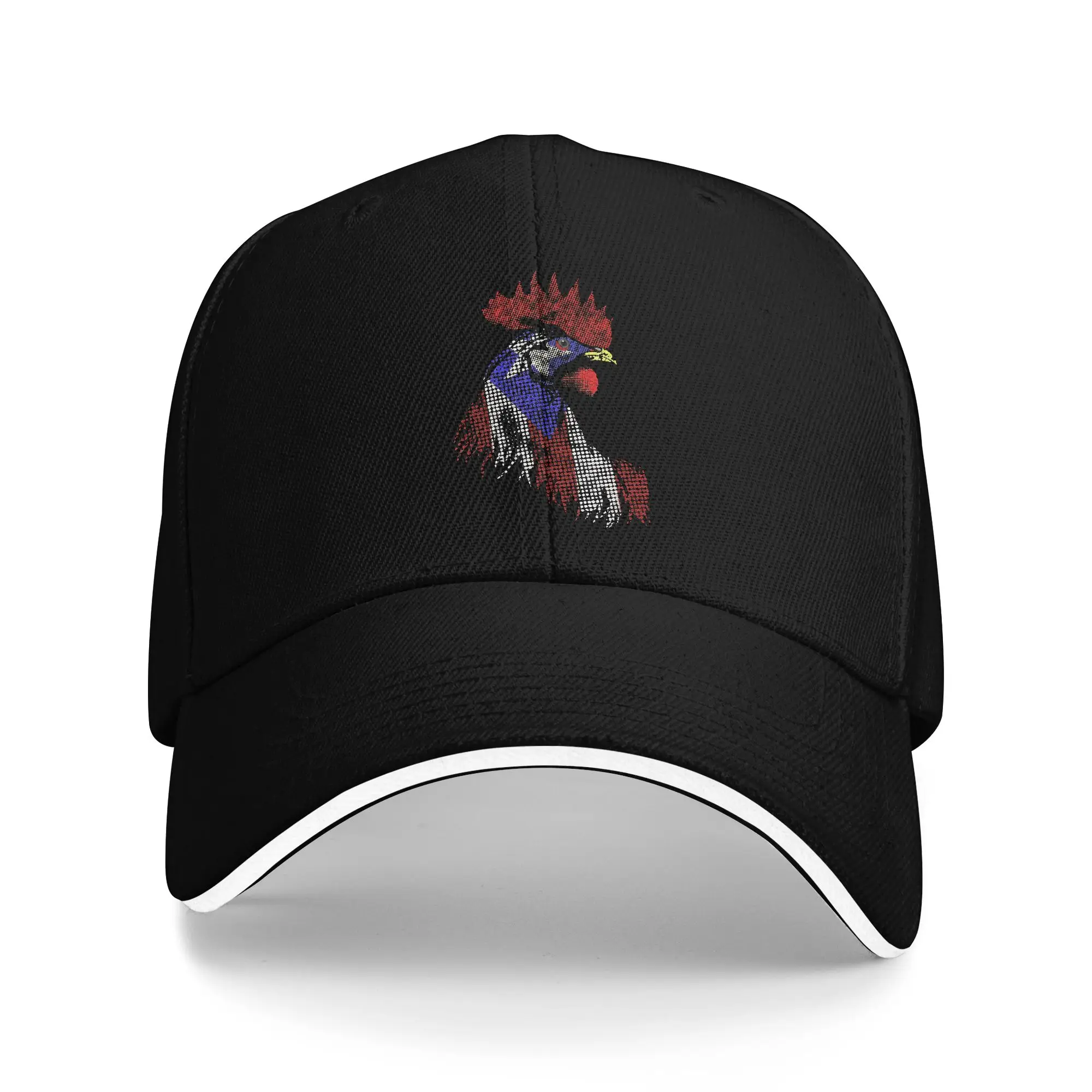 Puerto Rican Rooster Gallo Bandera Puerto Rico Rooster Flag  Sun Baseball Cap Summer France Print Trucker Hat Baseball Caps