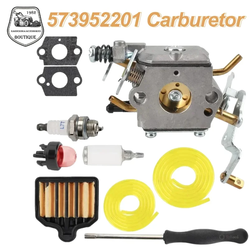 573952201 Carburetor W/Tune Up Kit for Pou Lan Pro PP5020AV PP5020 PP5020AVX PP4818A PP4818AVX 2 Stroke Gas Chainsaw