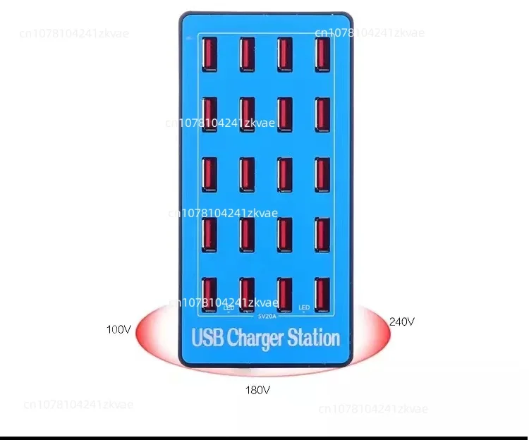 5V20A multi-hole charger direct charging high-power 100W fast charging mobile phone usb multi-port charger