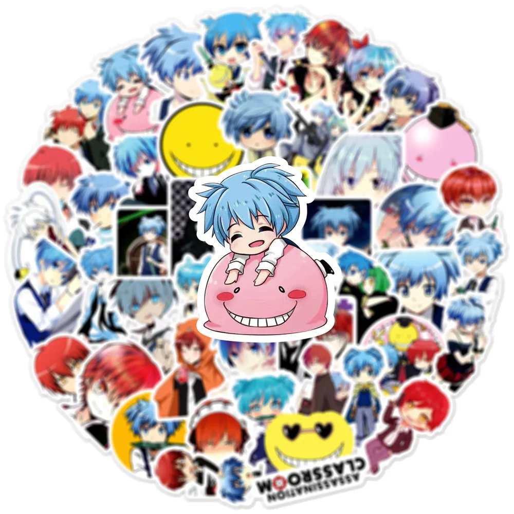 50pcs Assassination Classroom Series Graffiti Stickers Suitable for Helmets Desktop Wall Decoration DIY Sticker Pack Wholesale