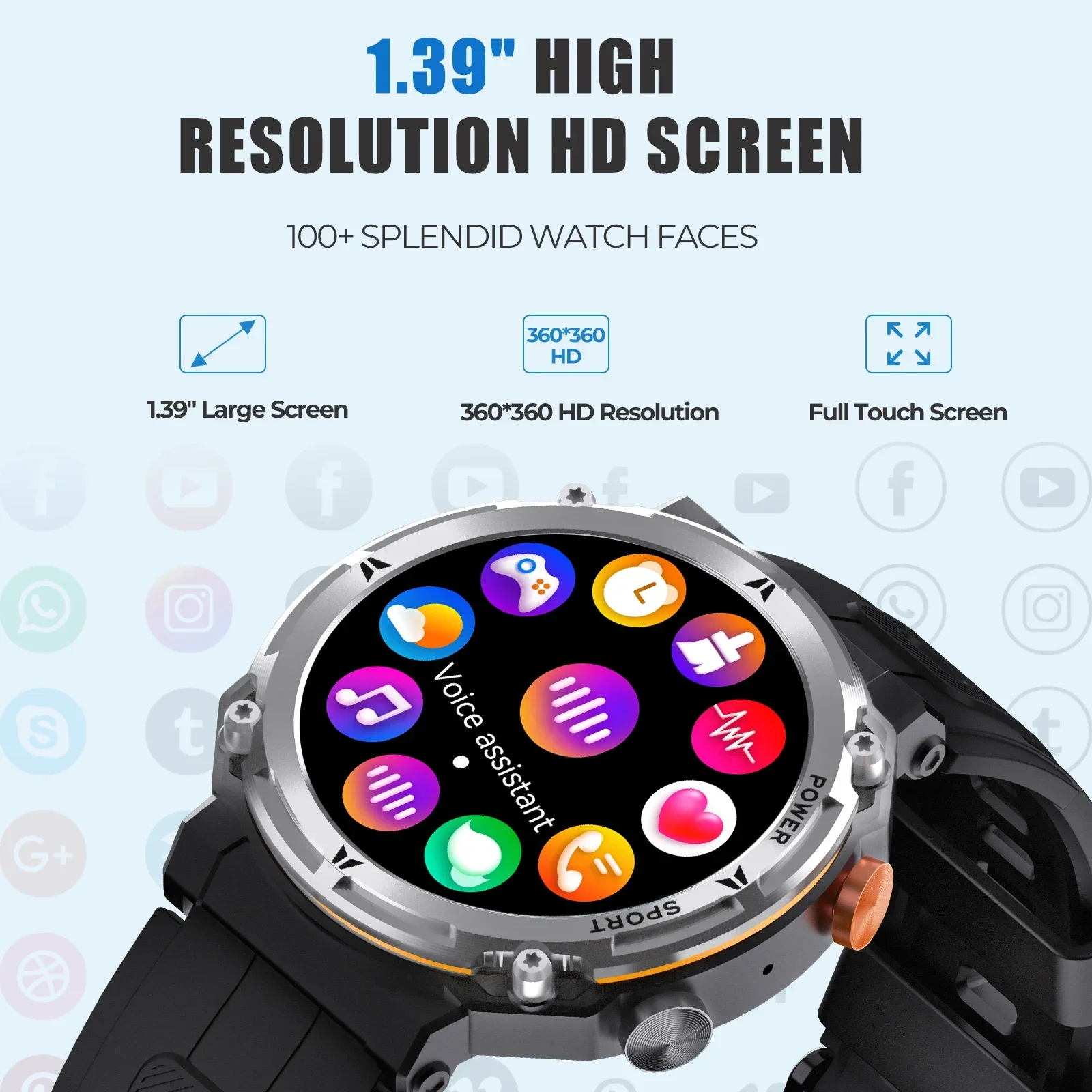 Xiaomi C21Pro Smart Watch Men Outdoor Sport Smartwatch BT Call Voice Assistant Watch Heart Rate Monitor Waterproof Wristwatch