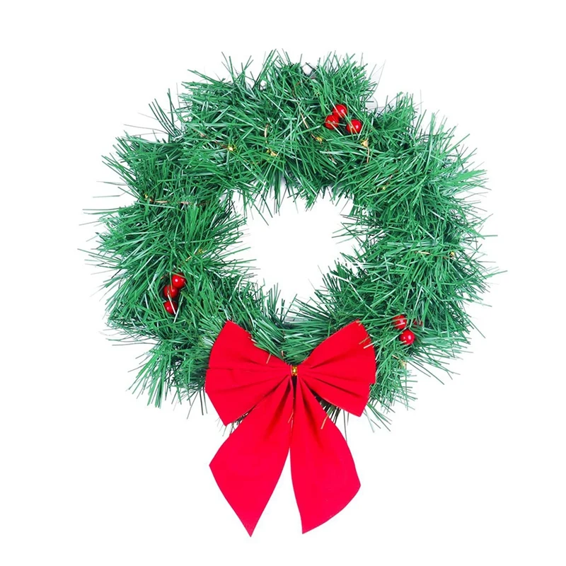 Christmas Decor Wreath With Lights, Fits Truck, Door Decoration, Mounting Equipment Included