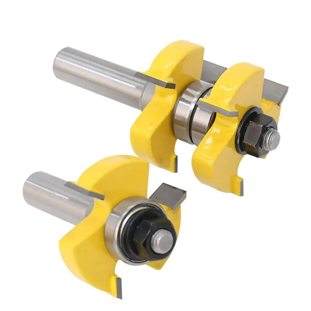 

Фреза для пазов и шипов из твердосплавного сплава, хвостовик 1/2 дюйма, набор инструментов для деревообработки, для профессиональной столярной работы