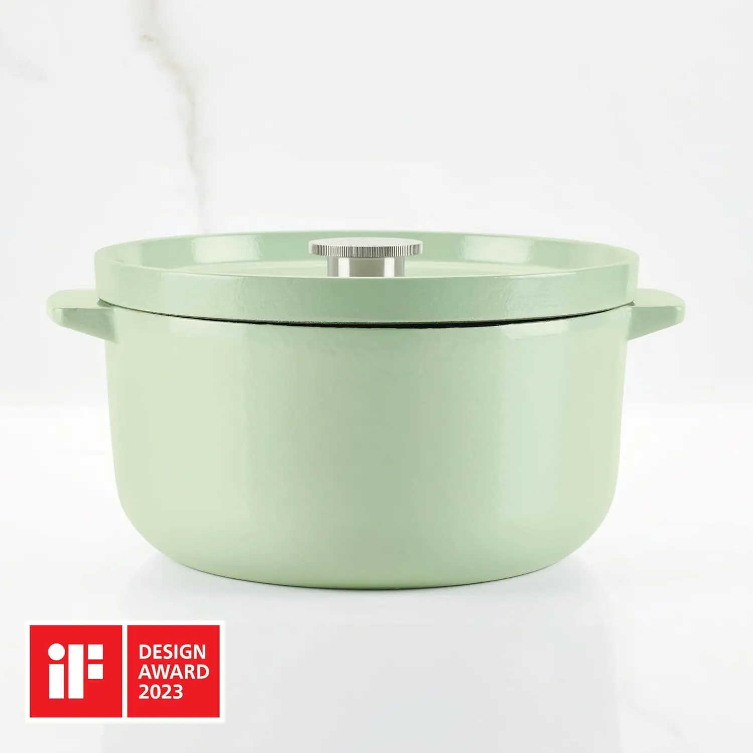 เตาอบ/หม้อตุ๋นดัตช์เหล็กหล่อเคลือบฟัน 6 ควอร์ต พิสตาชิโอ