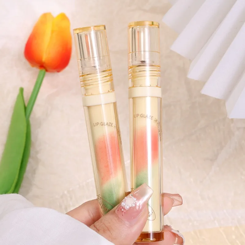 Moisturizing Mirror Lip Gloss Glossy Tea Red Pink Liquid Lipstick Waterproof Lasting Dyeing Lip Tint Lips Makeup Cosmetic