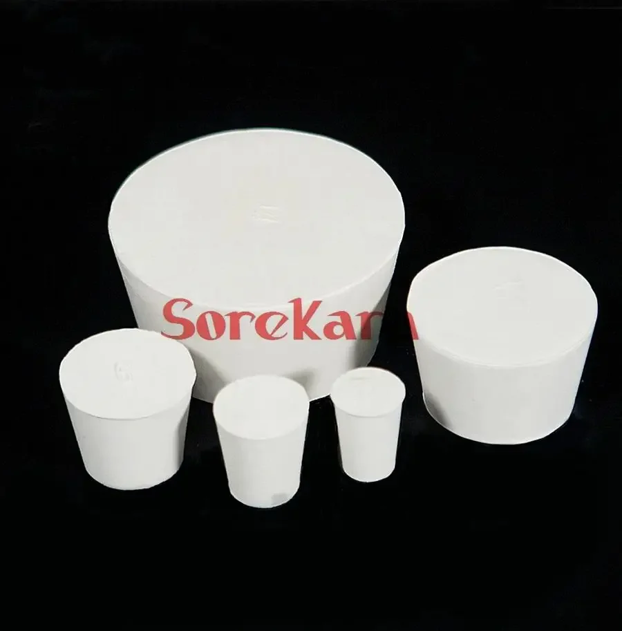 8x12.5 11x15 13x17 14x19 15x21 17x23 19x26 22x29 25x33 55x68mm Rubber Stopper Laboratory Test Tube Solid Bungs Airlock Lab Use