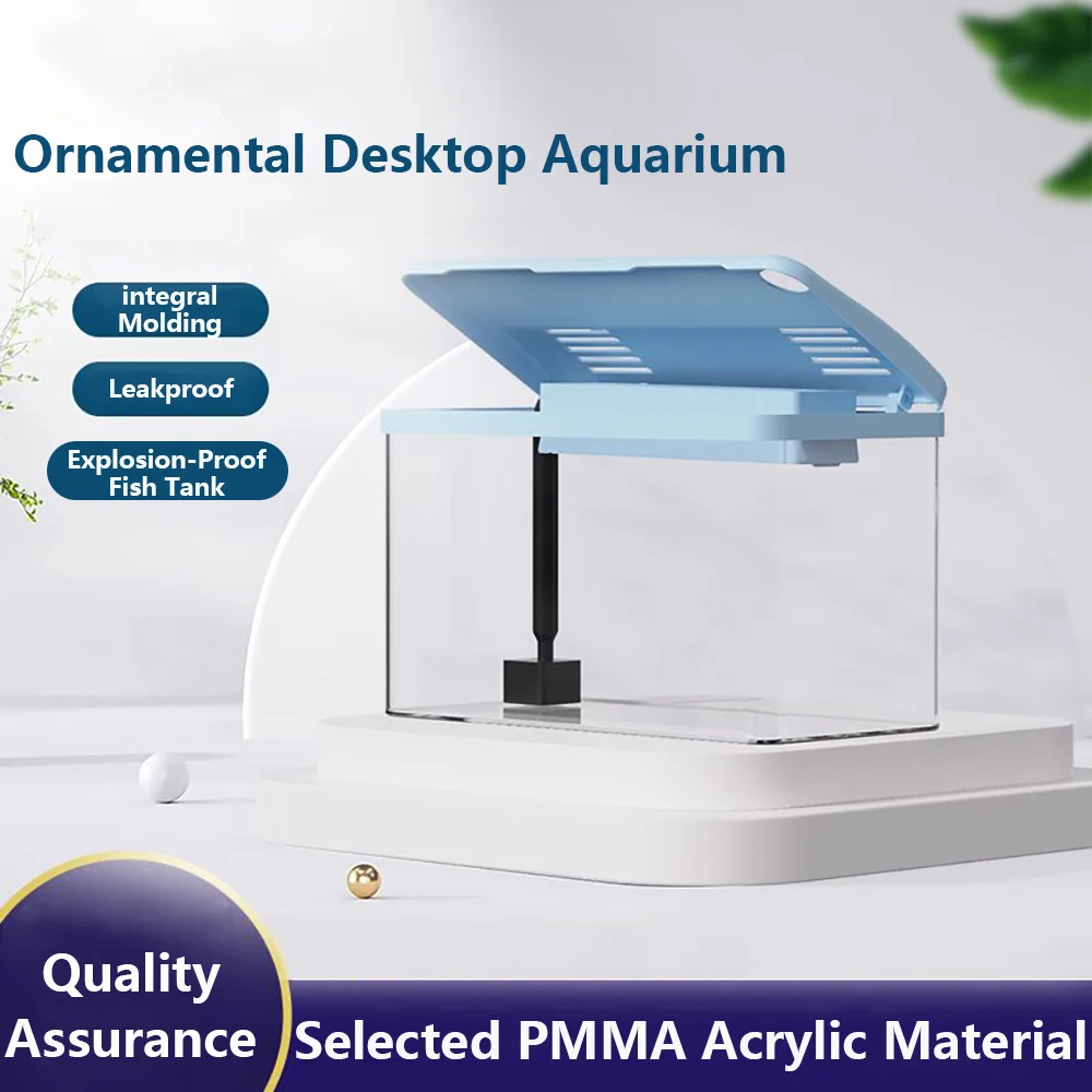 Transparent Ecological Aquarium Oxygenated Fish Tank Living Room And Office Decoration Aquarium HD Fish Tank Filter Aquarium