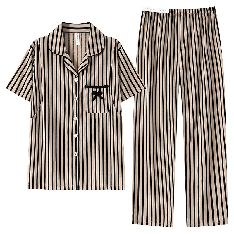 

Pregnant Women Lapel Pajamas With Breastfeeding Mouth & Adjustable Belt Cotton Postpartum Confinement Home Service Clothing Set