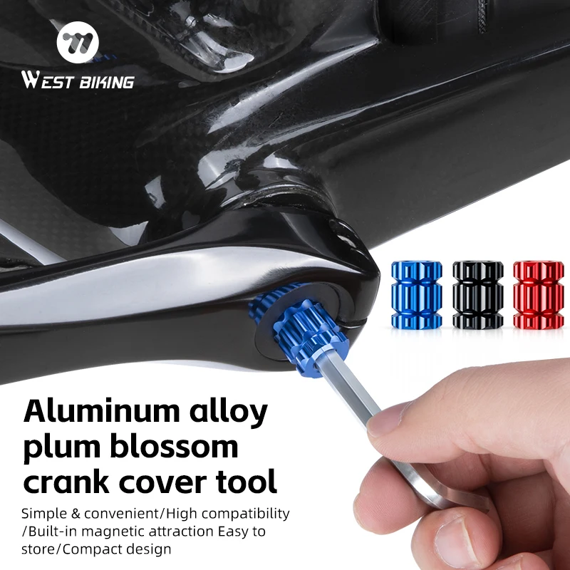 

Bicycle Crank Installation and Removal Tool Crank Arm Dust Cap Removal Wrench Aluminum Alloy MTB Road Bicycle Maintenance Tool
