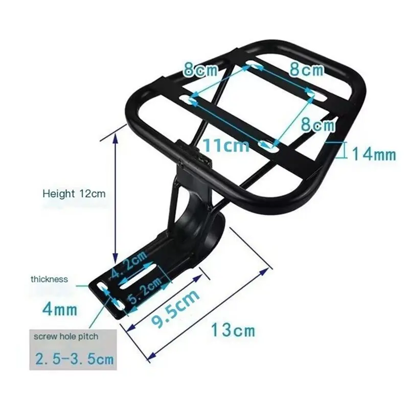 A22E-Generic Rear Luggage Rack Sturdy Accessories For Electric Moped Outdoor
