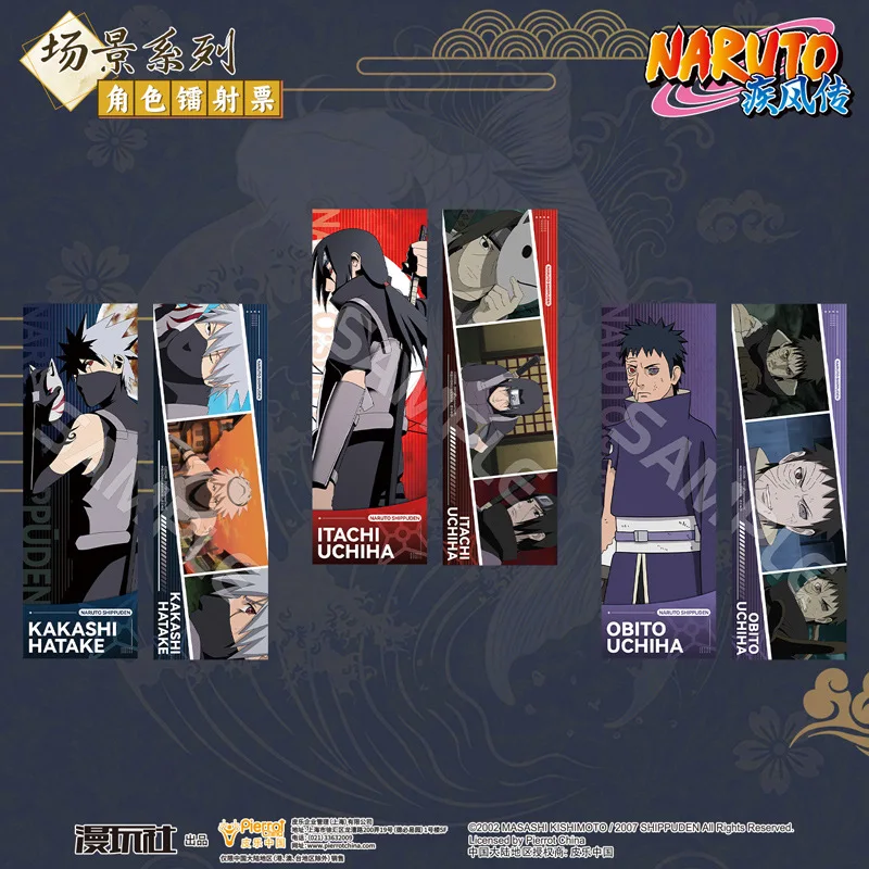 Naruto Sasuke Kakashi Minato Itachi China autorización oficial Cosplay boleto láser