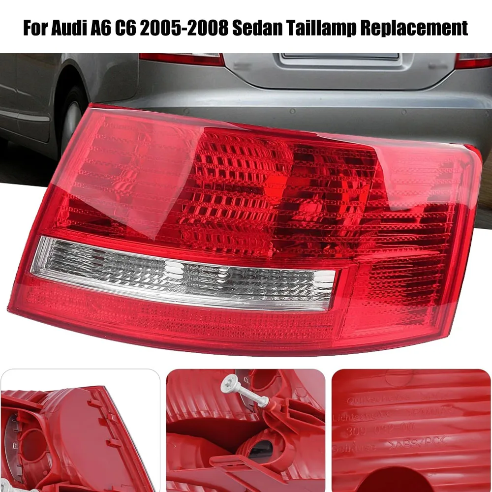 Rear Tail Light Left Right For Audi A6 C6 2005-2008 Sedan Taillamp Replacement