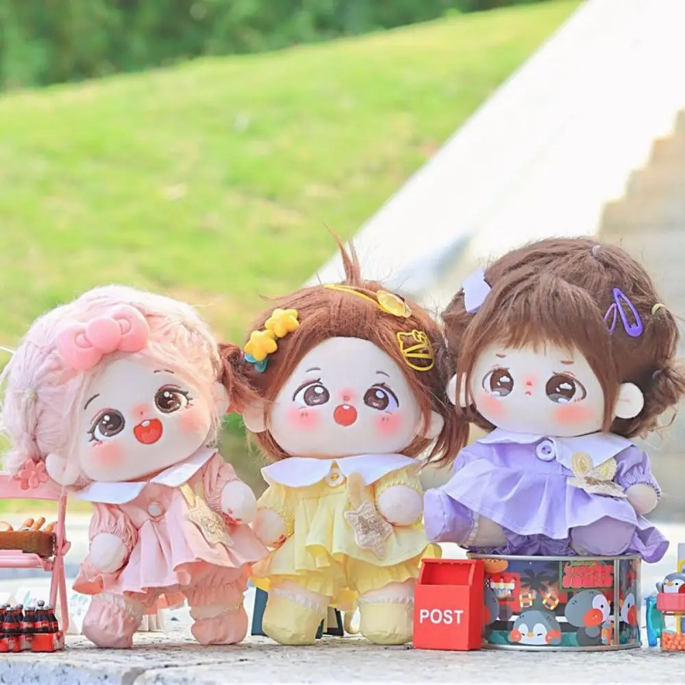 

Princess Dress 20cm Cotton Doll Dress Multi Color Shoes Plush Toy Clothes Mini Trousers Cotton Doll Clothes Doll Accessories