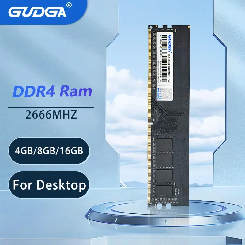 GUDGA Memory Ram ddr4 4gb 8gb 16gb Memoria Ram Dimm 2666mhz 1.2V 288Pin per Computer Desktop tutte le schede madri