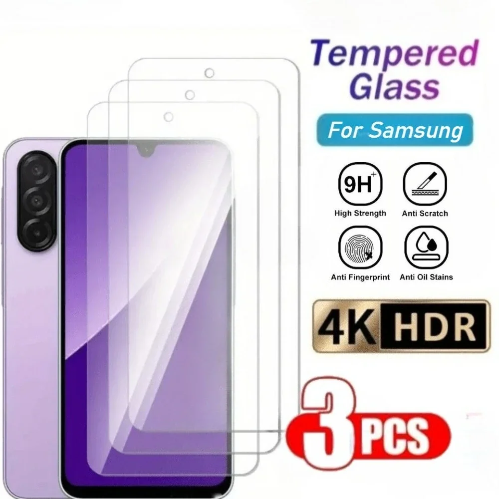 

3Pcs High Definition Screen Protector for Samsung A56 A55 A36 A34 A26 A25 Tempered Glass for Samsung A15 A16 A24 A35 A53 A73 5G