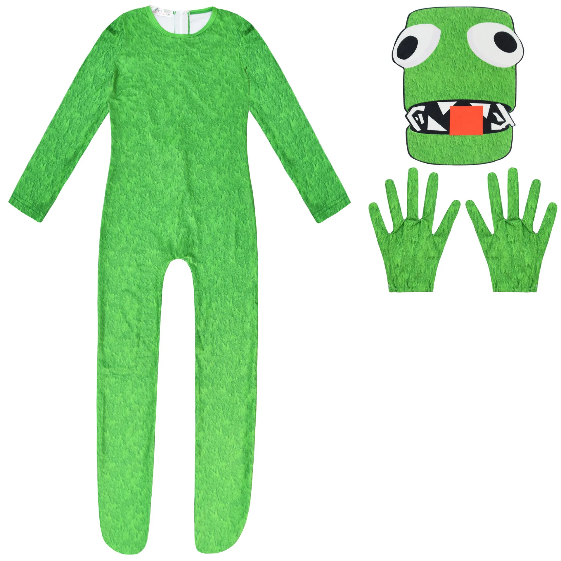 2024 Game Doors Screech Cosplay Costume Children\'s Halloween Jumbo Monster Rush Ambush Jumpsuit+Mask Boys Screech Plush Clothing