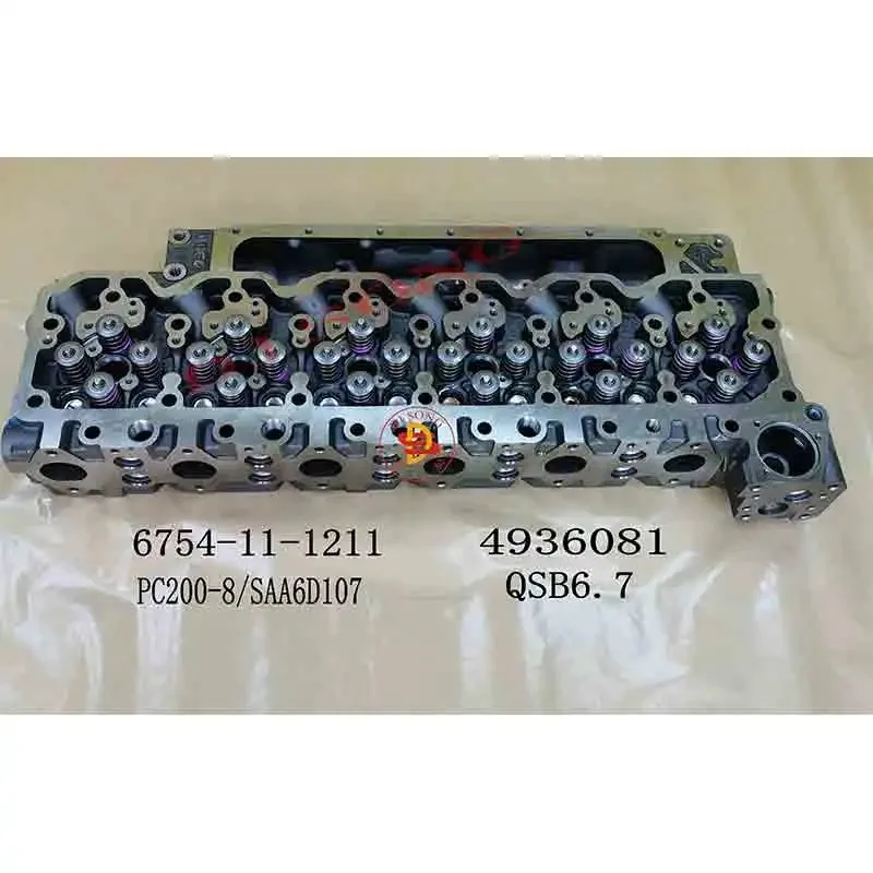 

Cylinder Head Assembly 6754-11-1211 for EXCAVATOR PC200-8 WHEEL LOADER WA380-6 ENGINE SAA6D107 Parts 3977225