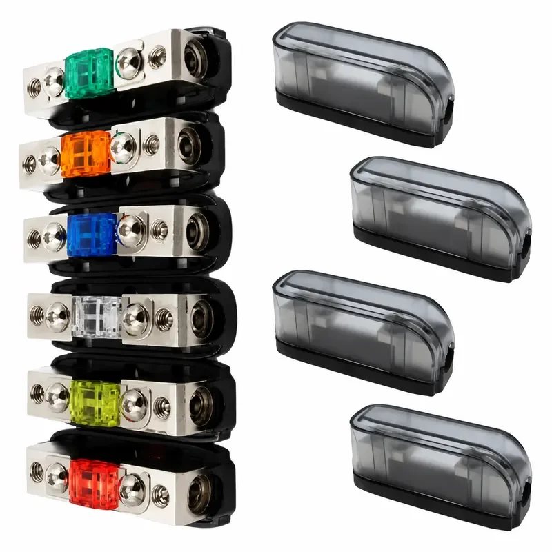 Plug-In Amplifier Fuse Holder 30-150A Car Power Cord Audio Modified Fuse Holder