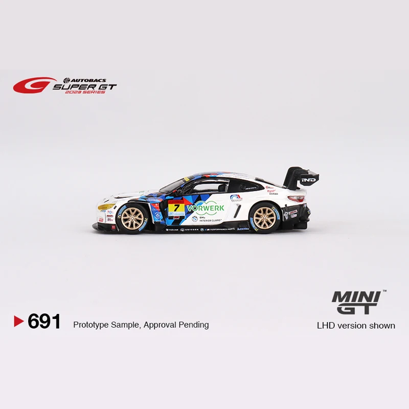 

Коллекция моделей автомобилей TSM Mini Gt 1/64 Minigt 691 M4 GT3 #7 M Team Studie x CRS 2023 SUPER GT из литого сплава