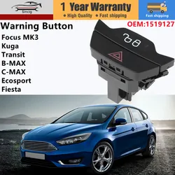 Lock Unlock Switch Hazard warning flasher switch button For Ford Focus MK3 Fiesta MK7 B-MAX C-MAX Kuga Transit Ecosport 1519127