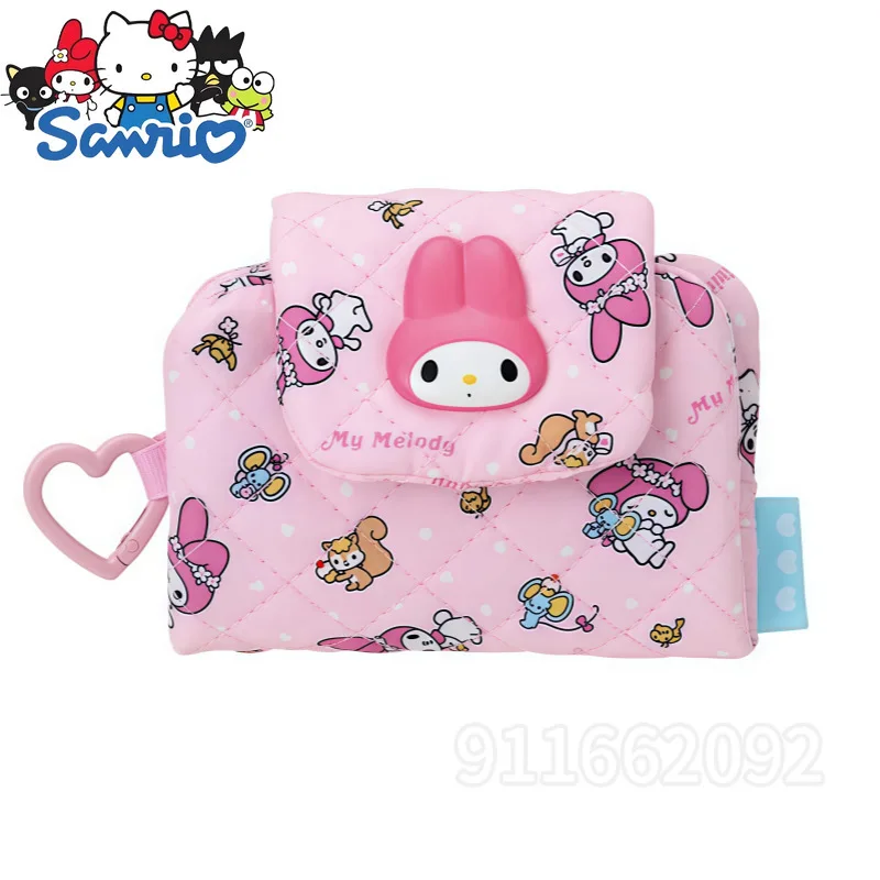  Hello Kitty New Fashion Coin Purse Cartoon Cute Folding Coin Purse Multifunctional Storage Pendant Coin Purse