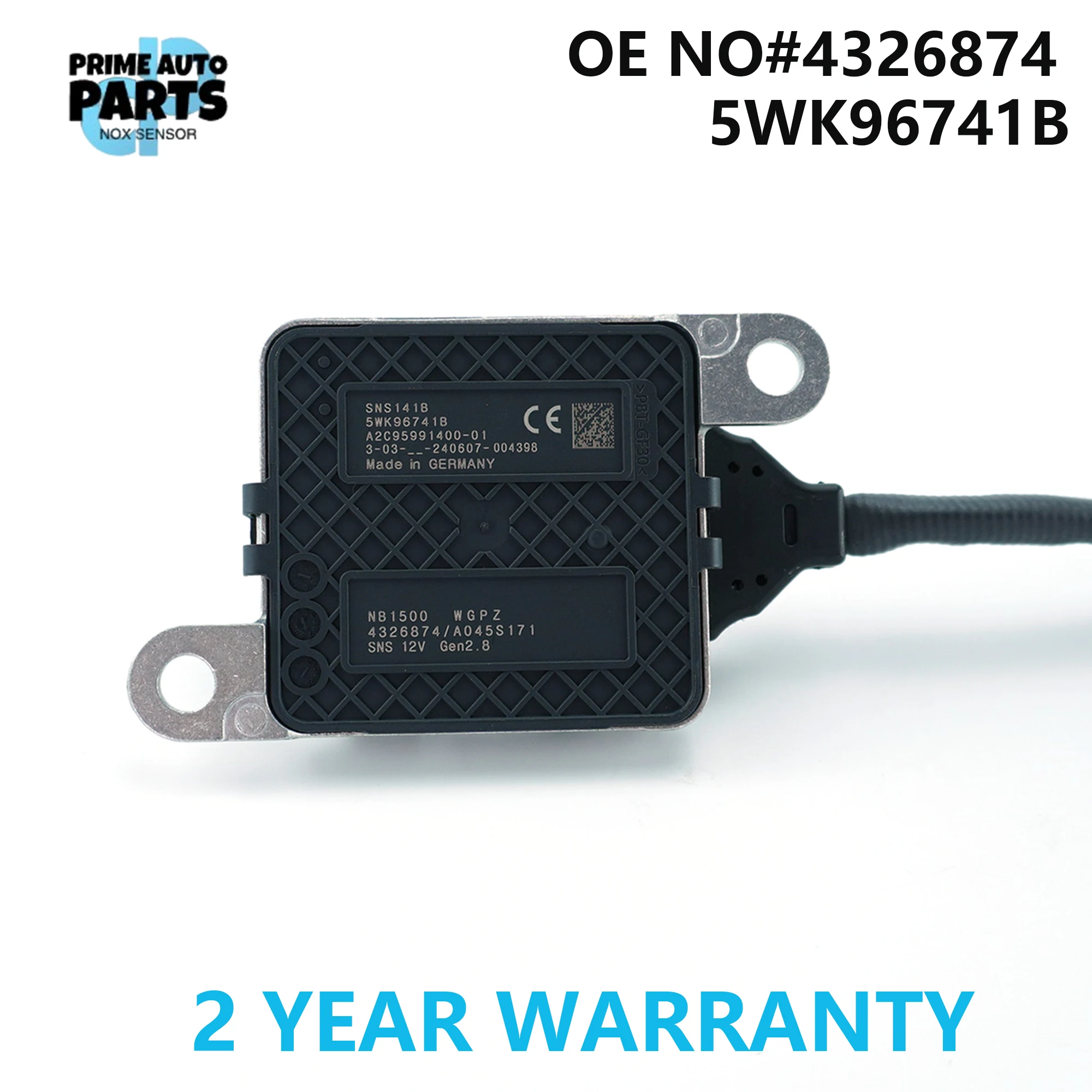 

Новый датчик оксида азота (NOx) 4326874 5WK96741A 5WK9 6741A 5WK96741B 5WK9 6741B для Cummins 11.9L 15.0L 2013-2018