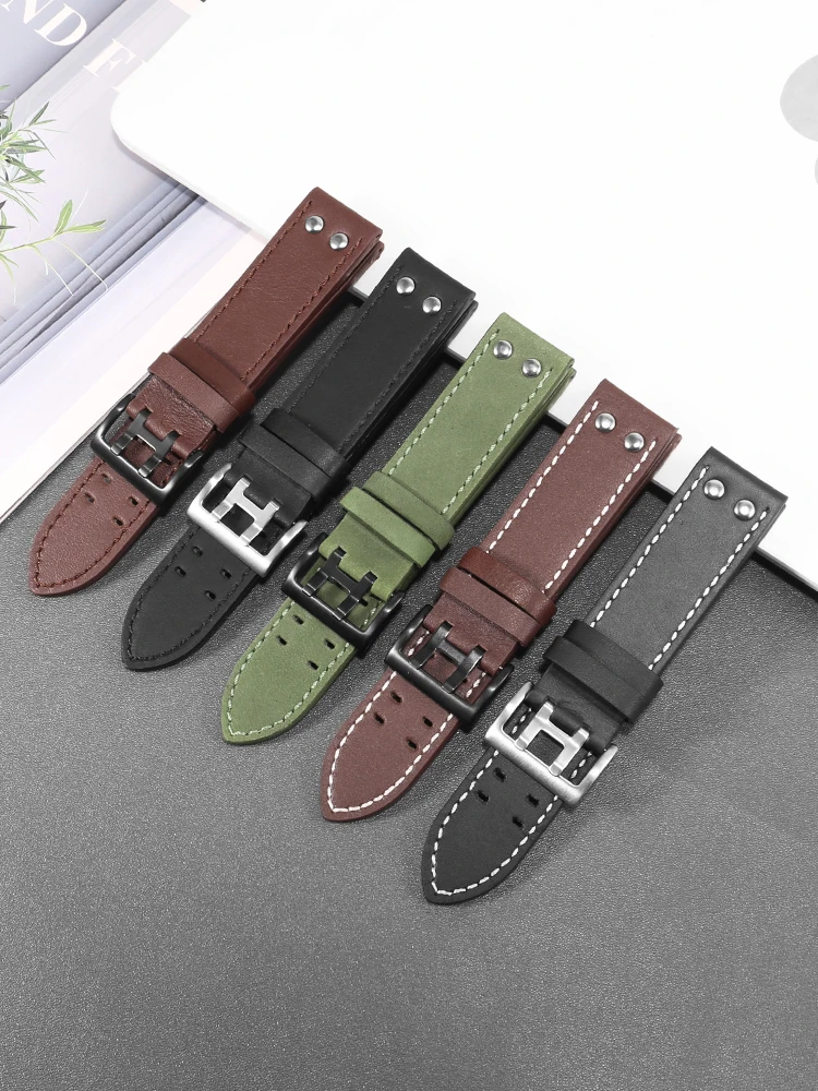 Applicable To H-u-a-w-e-i Watch4/3 Watch Gt4 Strap Watchgt3 Men and Women Pro Extraordinary Master Leather Watch Strap