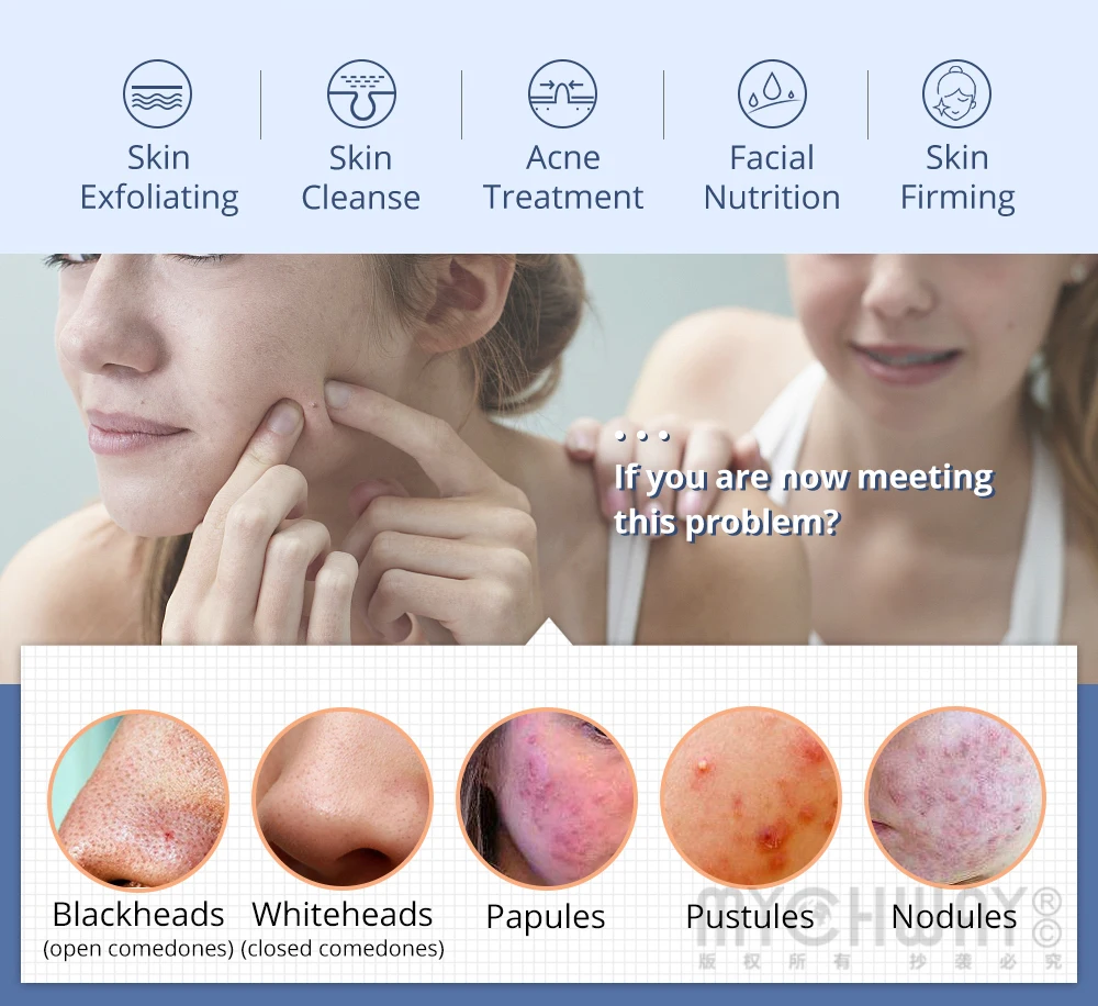 6 in 1超音波スキンスクラバー光子マイクロダーマブレーションスプレー冷却マシン