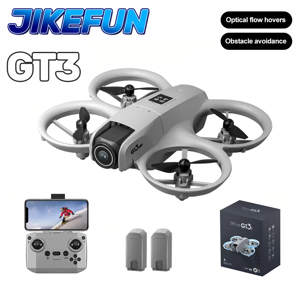 

GT3 RC Мини Дрон 4K Двойная Камера Воздушная HD Фотография Оптическое Позиционирование Потока Предотвращение Препятствий с Подсветкой БПЛА RC Квадрокоптер