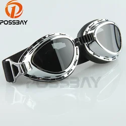 POSSBAY UV Protection Motorcycle Glasses Motocross Goggles Helmet Ski Sun Skate Cafe Racer Eyewear Sport Outdoor Sunglasses