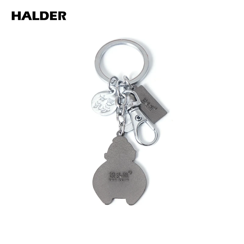 HALDER Confucius Shrine Confucianism Enamel Confucian Pendent Keychain Car Bag Keyring Charm Confucian Key Chain Fashion Jewelry