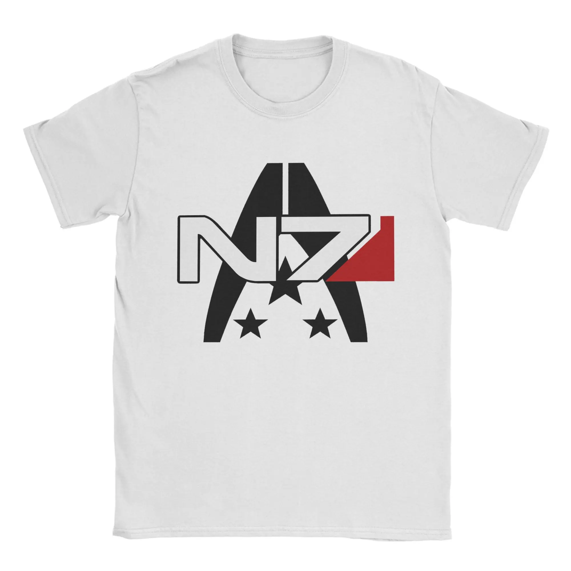 Mass Effect N7 Cotton T Shirt For Man Summer  Vintage T-Shirts Leisure Tees Plus Size Dropshipping Tops