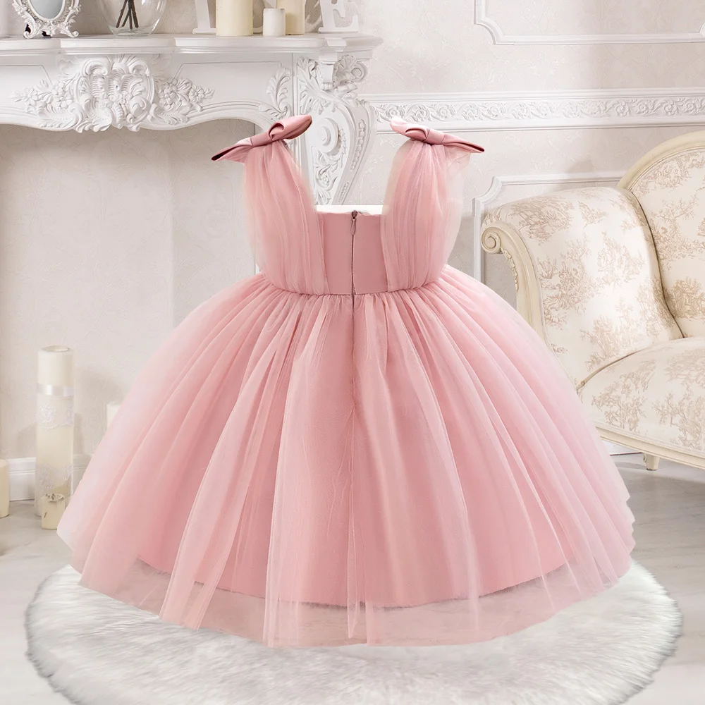 Summer Dress Girl Party Dresses Girls 1st Birthday Princess Gown Toddler Formal Evening Tulle Clothing Kids Holiday New Costumes