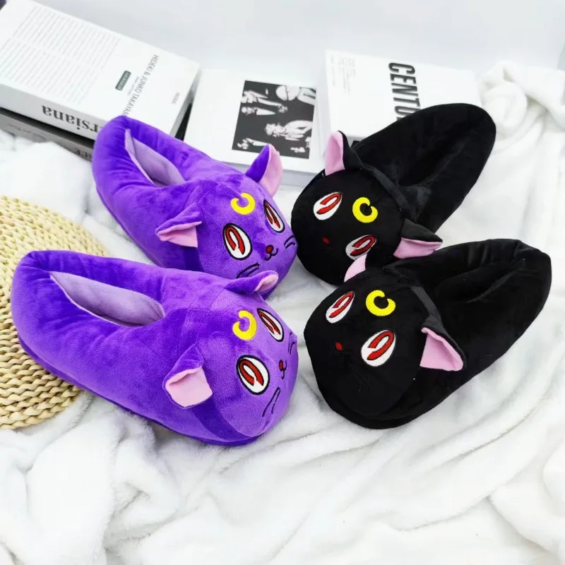 

Hot Anime Sailor Moon Series Slippers Cartoon Character Exquisite Creativity Autumn and Winter Keep Warm Cotton Shoes