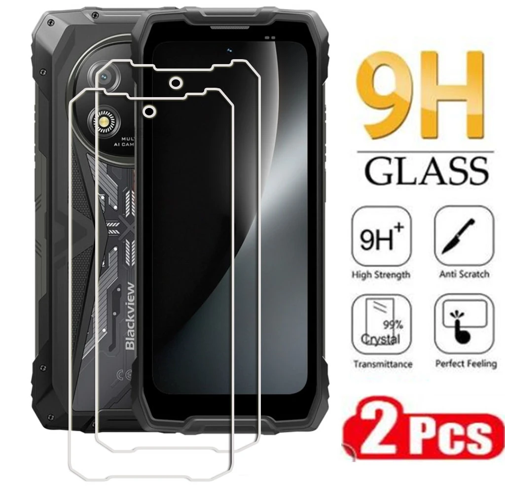 2PCS 9H HD Tempered Glass For Blackview Rock 2 6.67" 2025 Blackview Rock 2 Rock2 Screen Protective Protector Cover Film
