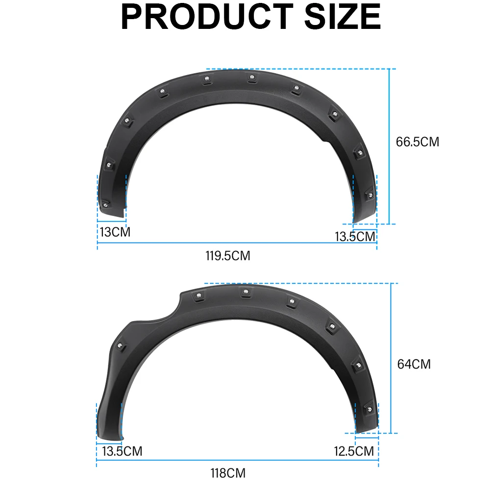 Pocket Style Fender Flares For Nissan Navara D40 2006 2007 2008 2009 2010 2011 2012 2013 2014 Wheel Arch 4X4 Car Accessories