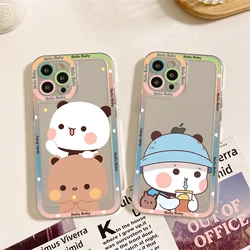 Etui na telefon Bubududu Panda do iPhone'a 11 12 13 Mini Pro Max 14 Pro Max Obudowa