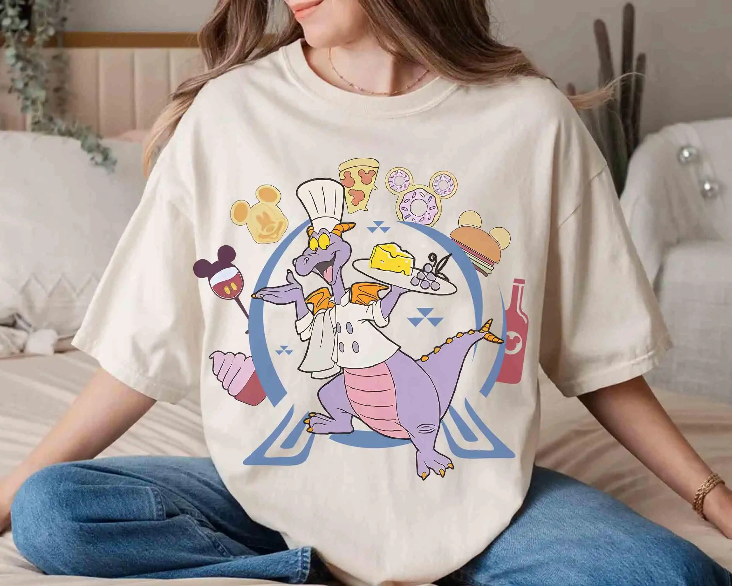 

Футболка Figment Chef Food and Drink Around The World, футболка Disney Epcot Festival Food and Wine 2024, футболка