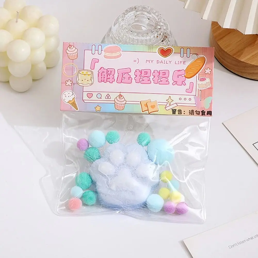 TPR Squishy Mochi плюшевый мяч для снятия стресса Kawaii кошачья лапа сжимаемая игрушка антистресс мультфильм кошачья лапа щеповка декомпрессионная игрушка-непоседа