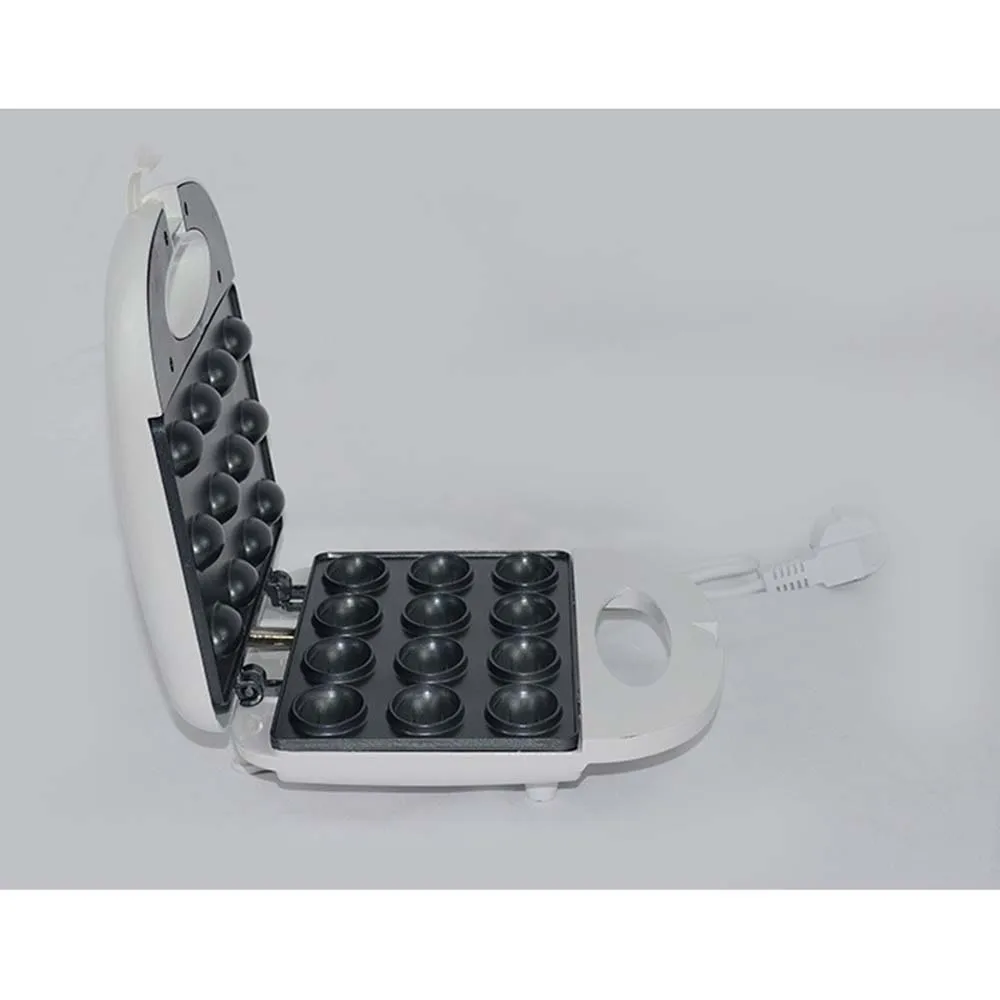 Mini máquina doméstica para fazer nozes, biscoitos de nogueira com bandeja antiaderente, aquecimento rápido de dupla face, mini cozimento automático de nozes