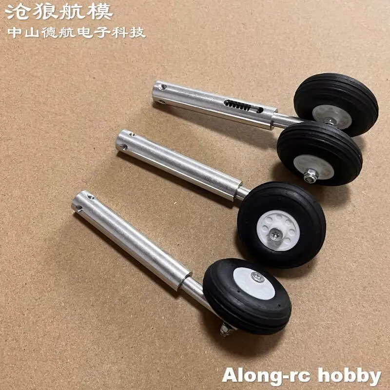 Roues en PU de 36mm H: 100mm, en alliage d'aluminium léger, trains d'atterrissage Anti-Vibration D3/4 pour pièces de modèles d'avion LG RC rétractables