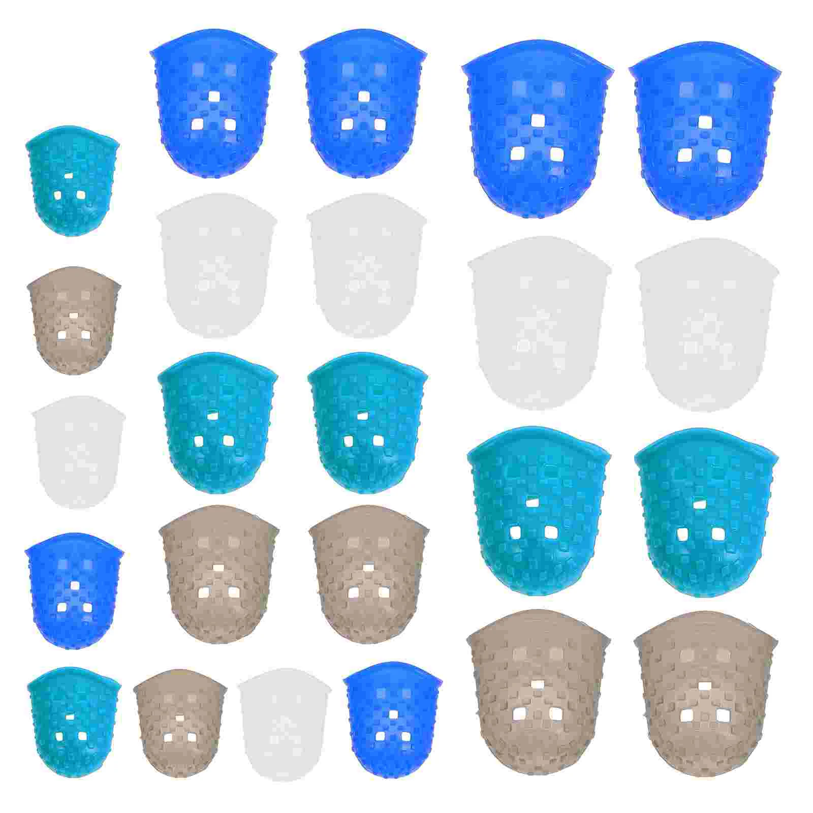 24 Pcs Protector Wax Sculpture Work Finger Sleeves Builder Gel Rubber Bender Fingers
